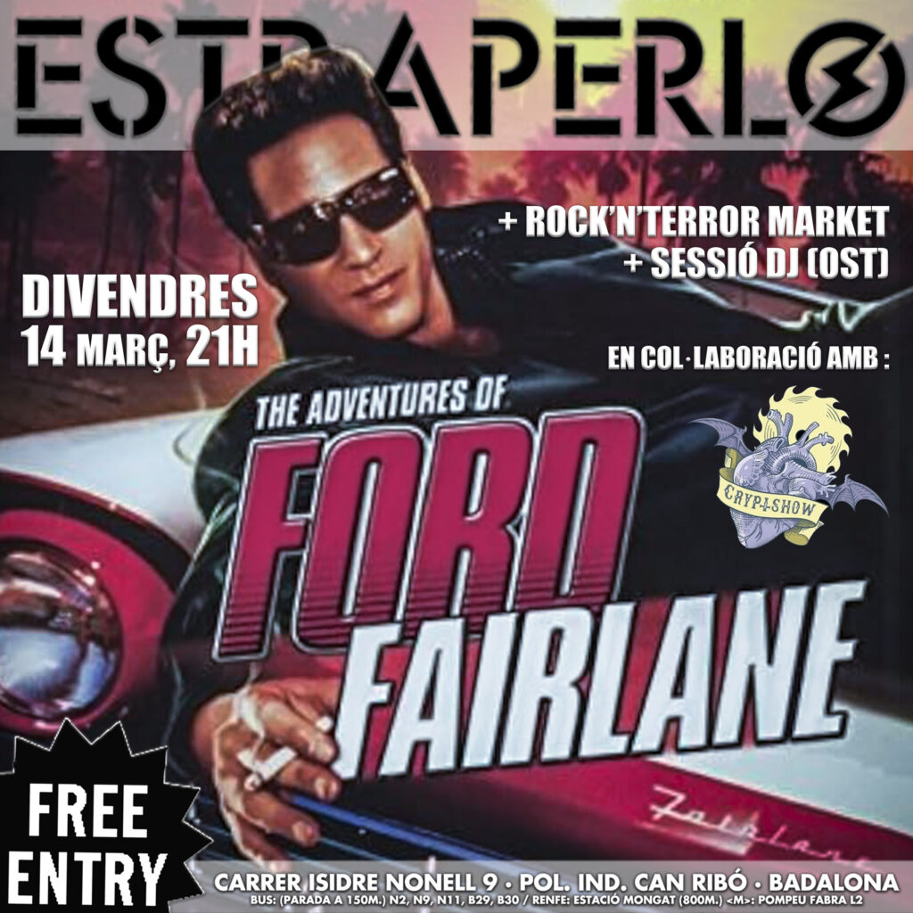"FORD FARLAINE" CINEMA + MARKET + DJ SESSION a L’ESTRAPERLO